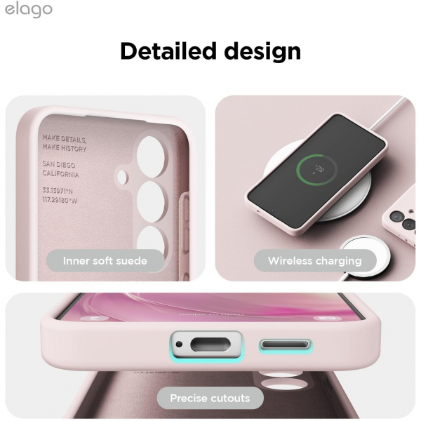 elago Samsung Galaxy S25 Plus Silikon Klf-Lovely Pink