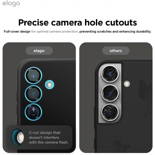 elago Samsung Galaxy S25 Plus Silikon Klf-Black