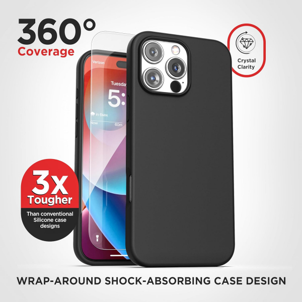 Encased iPhone 16 Pro Max Manyetik Klf-Black