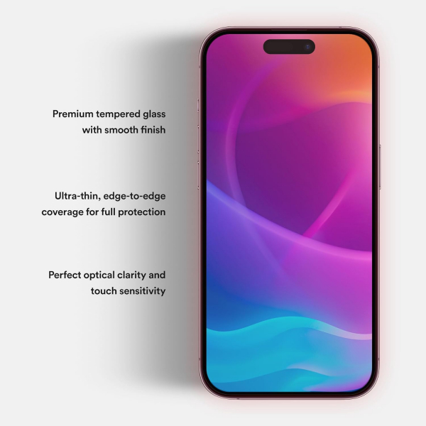 BodyGuardz iPhone 14 ProMax Krmz Ik Ekran Koruyucu