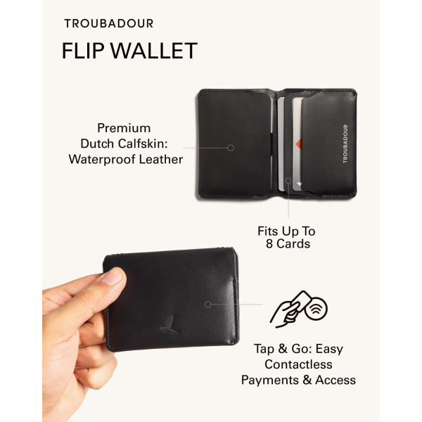 Troubadour Flip Erkek Czdan(Black)