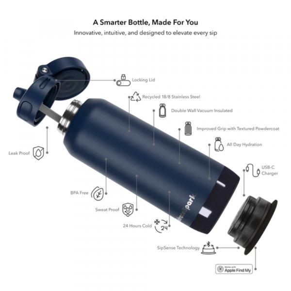 Hidrate Spark PRO 2 Akll Su iesi (946mL)(Chug)-Blue