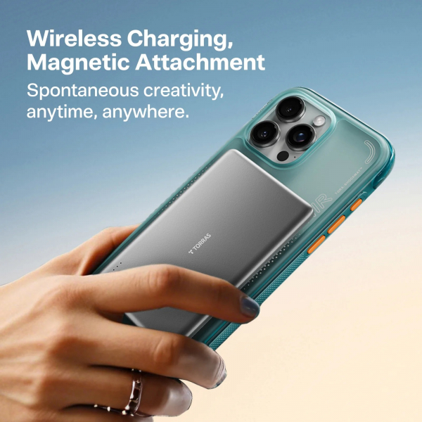 TORRAS iPhone 15 Pro Max Ostand Q3 Air Klf-Glacier Sprint 