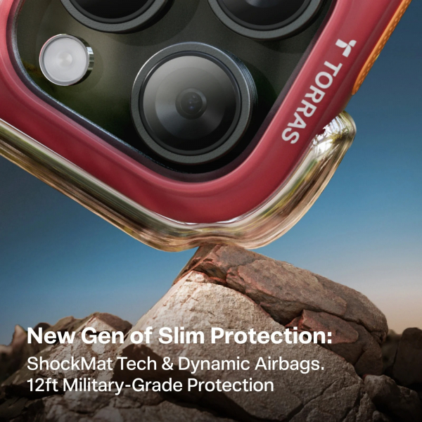 TORRAS iPhone 15 Pro Max Ostand Q3 Air Klf-Glacier Sprint 