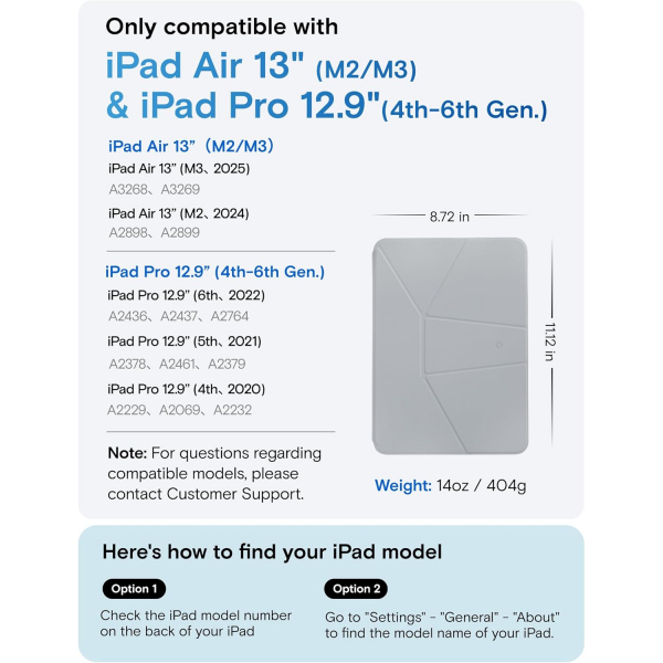 MOFT iPad A16 Dynamic Folio Klf (11 in)-Sapphire