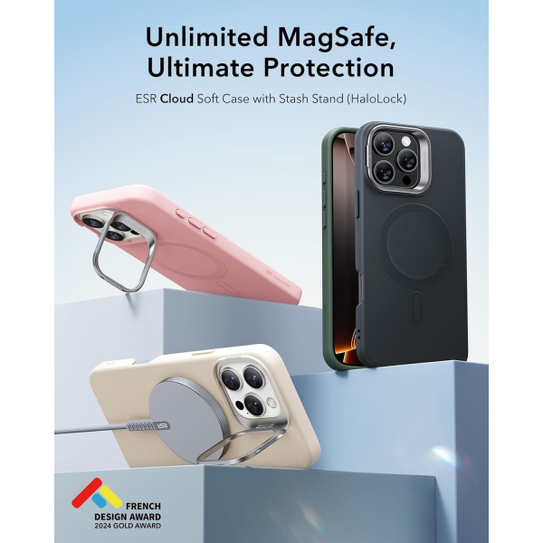 ESR Apple iPhone 16 Pro Cloud Klf -Pink