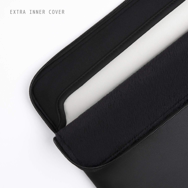 Comfyable Deri Laptop antas (13-14 in)-Black 