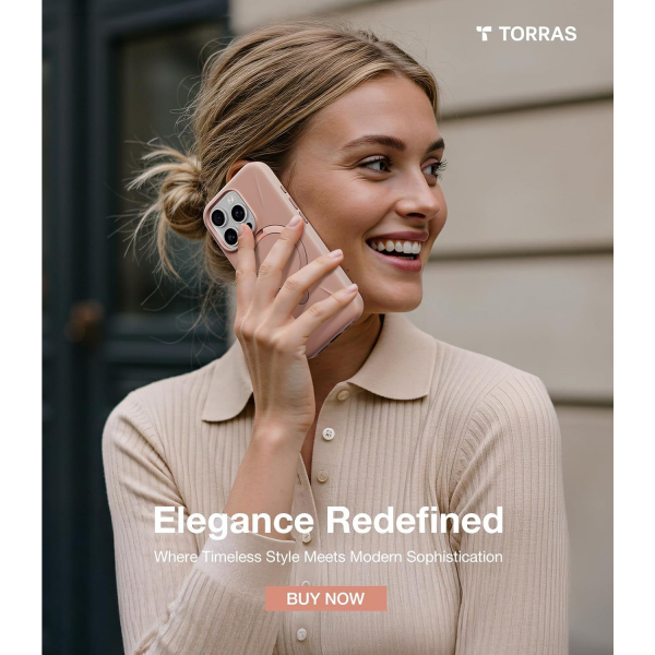 TORRAS iPhone 16 Pro Q3 Silikon Klf-Pink