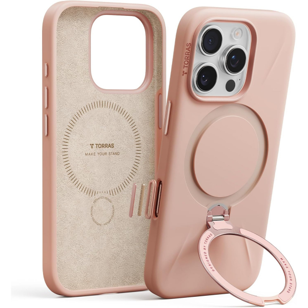 TORRAS iPhone 16 Pro Q3 Silikon Klf-Pink