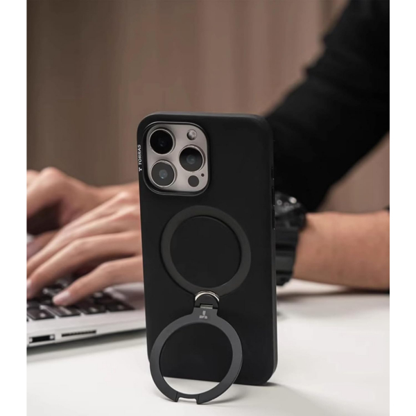 TORRAS iPhone 16 Pro Q3 Silikon Klf-Black 
