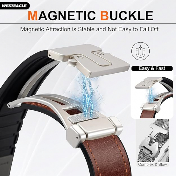 WestEagle Apple Watch 10 46mm Deri Kay-Brown