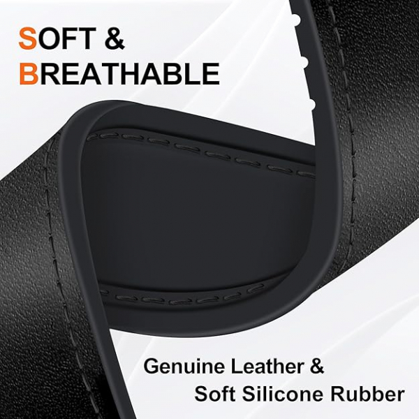 WestEagle Apple Watch 10 46mm Deri Kay-Black 