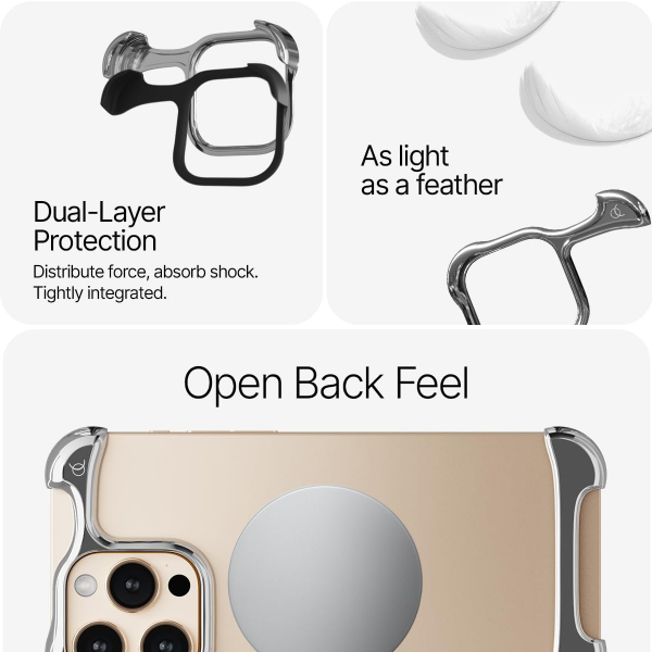 Arc Pulse Apple iPhone 15 Pro Max Klf-Silver