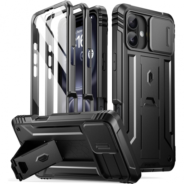 Poetic Apple iPhone 17 Revolution Klf -Black