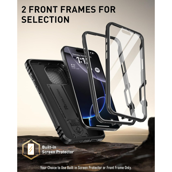 Poetic Apple iPhone 17 Pro Revolution Klf -Black