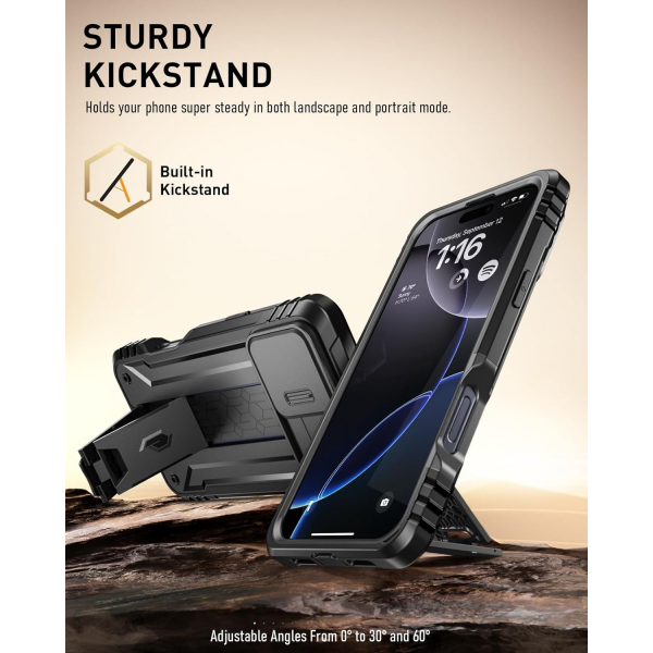 Poetic Apple iPhone 17 Pro Revolution Klf -Black