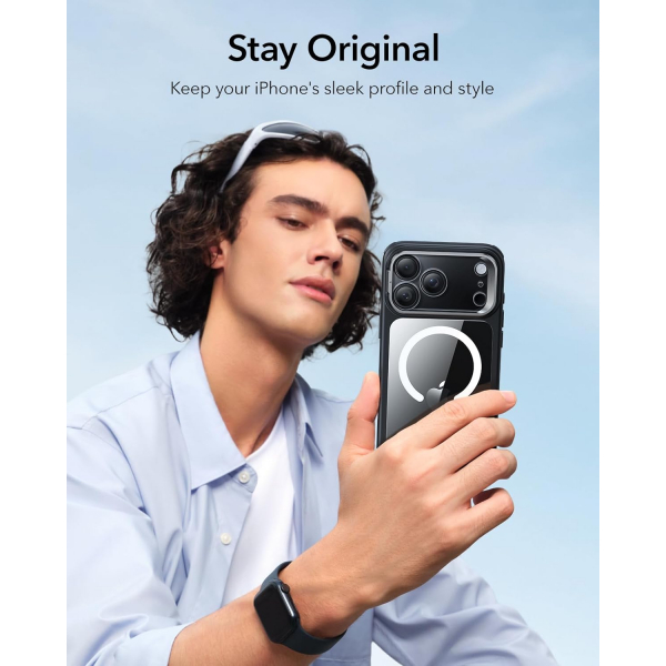 ESR Apple iPhone 17 Pro Max Standl Klf -Clear Black 