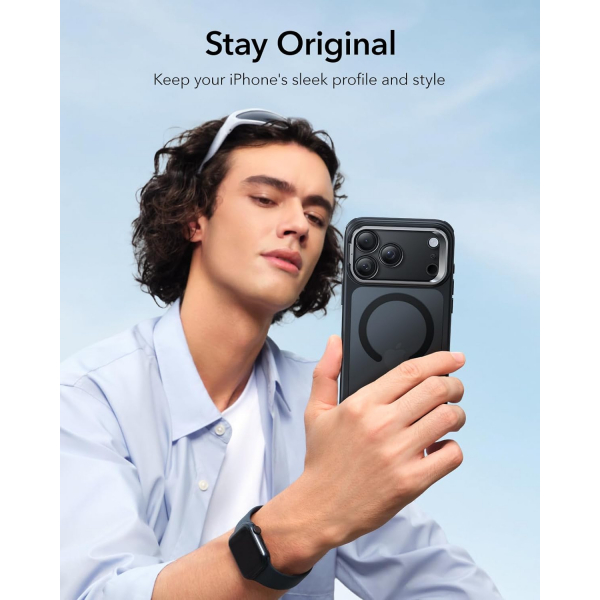 ESR Apple iPhone 17 Pro Max Standl Klf -Frosted Black 