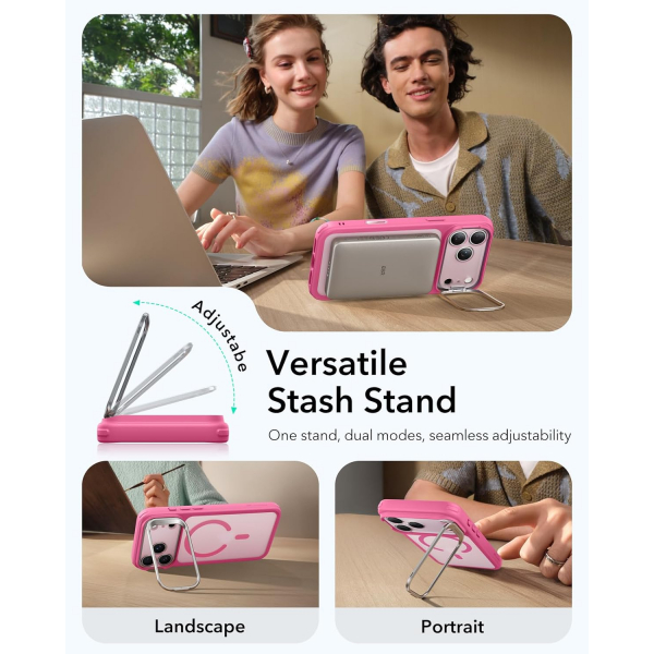 ESR Apple iPhone 17 Pro Max Standl Klf -Frosted Pink