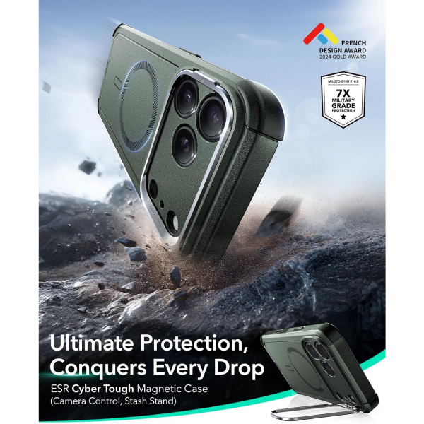 ESR Apple iPhone 17 Pro Max Cyber Klf -Green