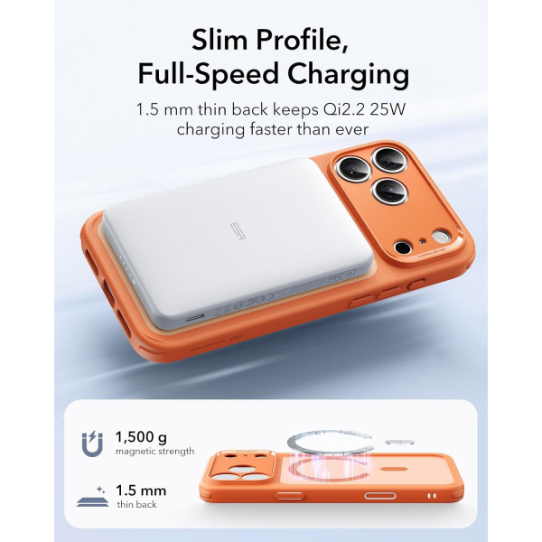 ESR Apple iPhone 17 Pro Max Hybrid Klf -Frosted Orange 