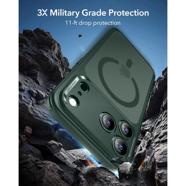 ESR Apple iPhone 17 Pro Max Hybrid Klf -Frosted Green 