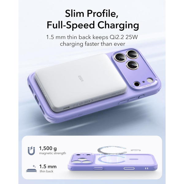 ESR Apple iPhone 17 Pro Max Hybrid Klf -Frosted Purple 