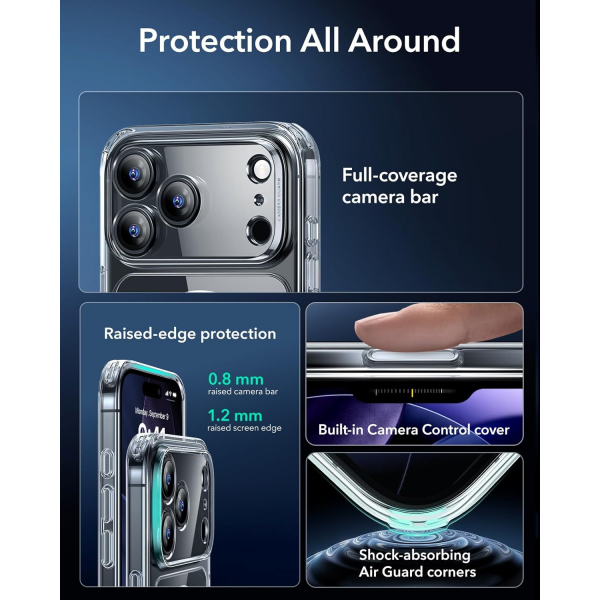 ESR Apple iPhone 17 Pro Max Hybrid Klf -Clear 