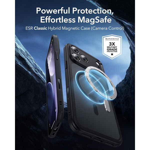 ESR Apple iPhone 17 Pro Max Hybrid Klf -Frosted Black 