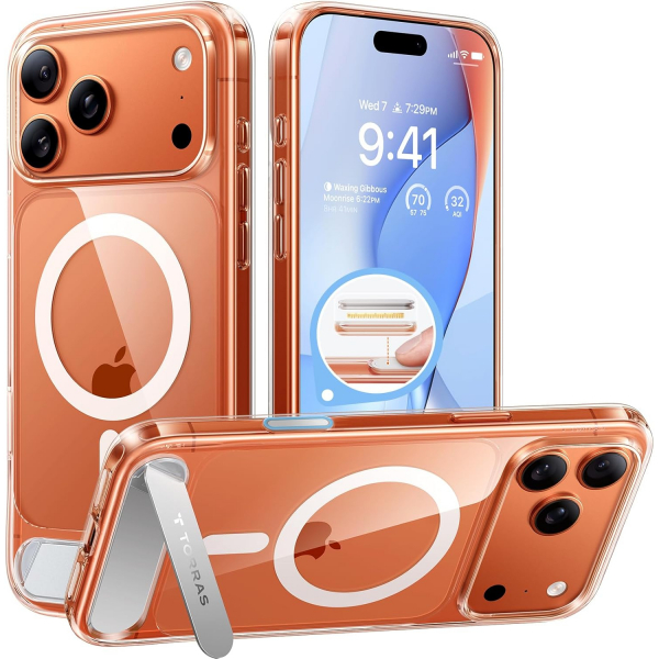 TORRAS iPhone 17 Pro Manyetik Klf-Clear