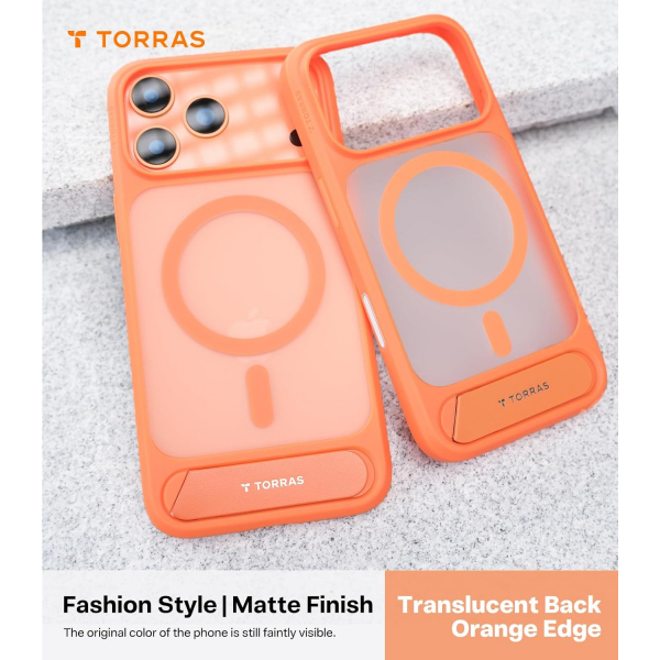 TORRAS iPhone 17 Pro Manyetik Klf-Orange