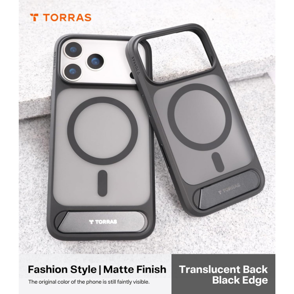 TORRAS iPhone 17 Pro Manyetik Klf-Black