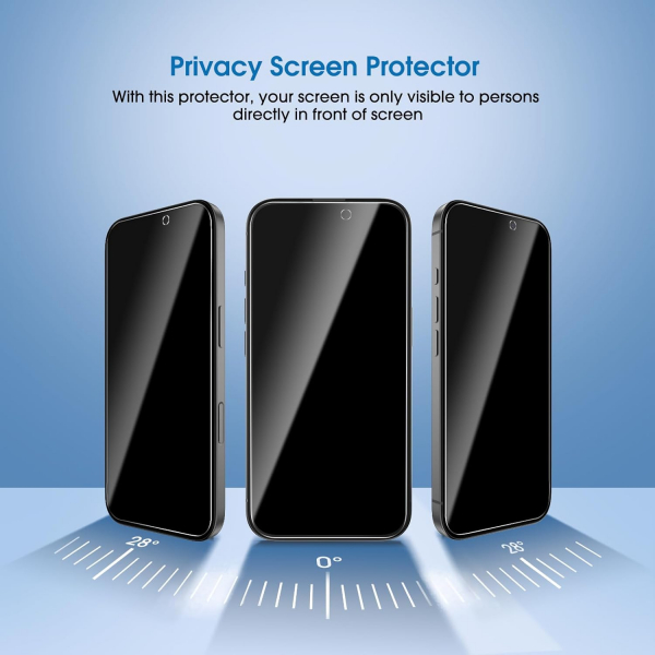 amFilm iPhone 17ProMax Privacy Ekran Koruyucu(2+4Paket)