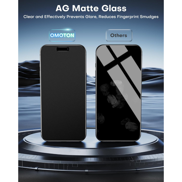 OMOTON iPhone 17 Pro Mat Ekran Koruyucu(2+2 Paket)
