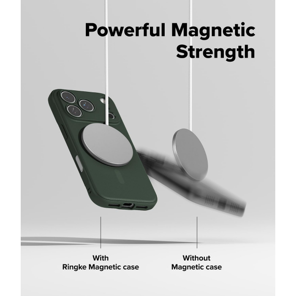 Rin gke Apple iPhone 17 Pro Max MagSafe Onyx Klf-Magnetic Dark Green
