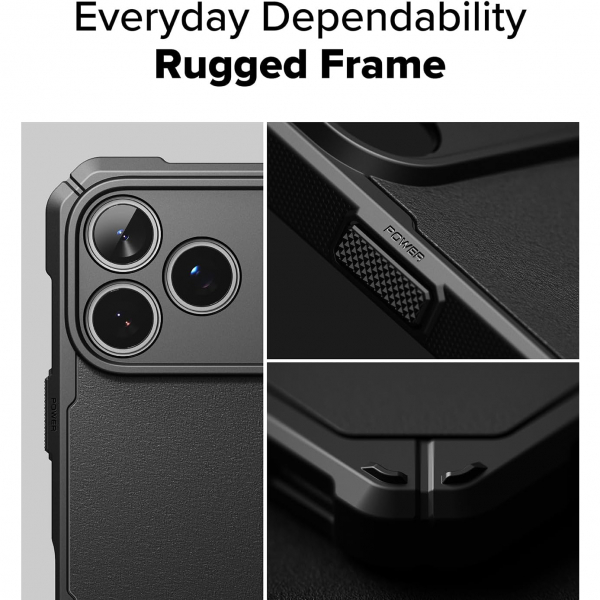Rin gke Apple iPhone 17 Pro Max Rugged MagSafe Klf-Magnetic Black 