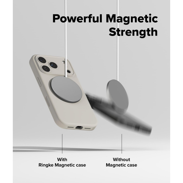 Rin gke Apple iPhone 17 Pro Max Silikon Klf-Stone