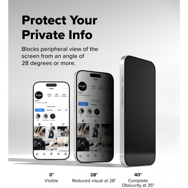 Rin gke iPhone Air Privacy Ekran Koruyucu(2 Adet)