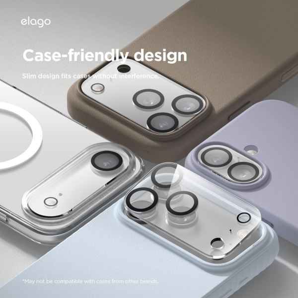 elago iPhone 17 Pro Max Kamera Lens Koruyucu(2 Adet)