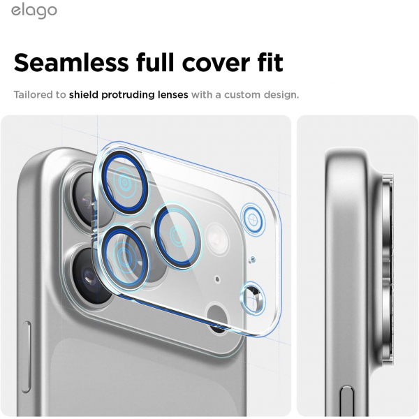 elago iPhone 17 Pro Max Kamera Lens Koruyucu(2 Adet)