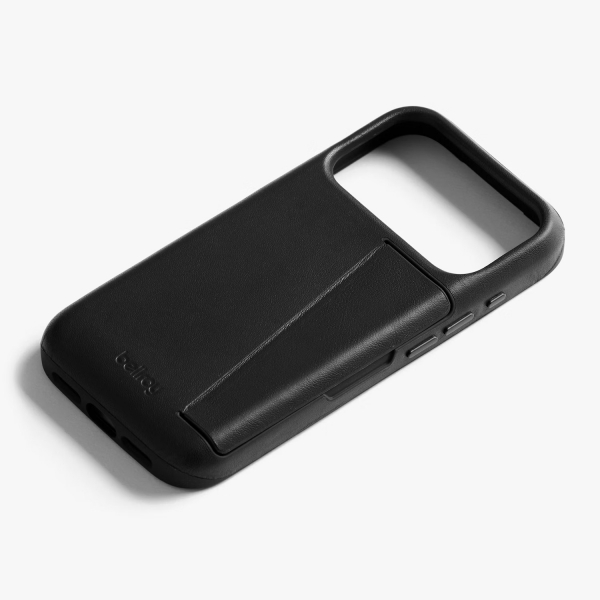 Bellroy Apple iPhone 17 Pro Max Czdan Deri Klf-Black