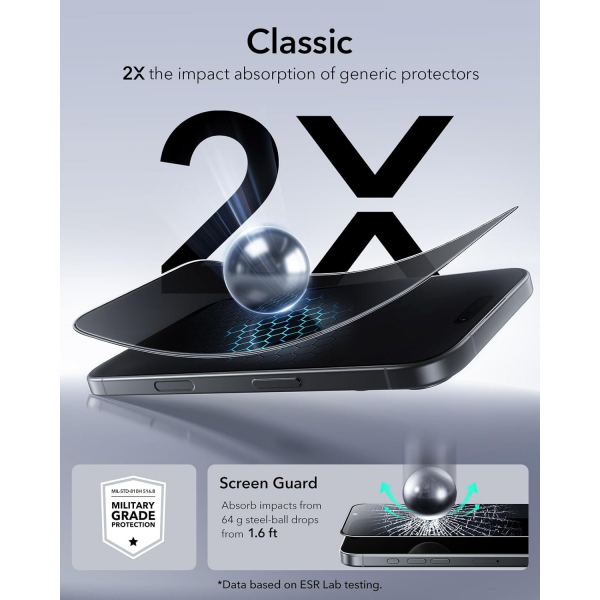 ESR iPhone 17 Pro Max Privacy Ekran Koruyucu (3 Adet)