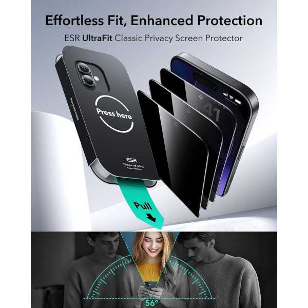 ESR iPhone 17 Pro Max Privacy Ekran Koruyucu (3 Adet)