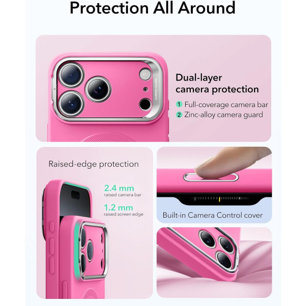 ESR Apple iPhone 17 Pro Max Cloud Klf -Rosy Pink