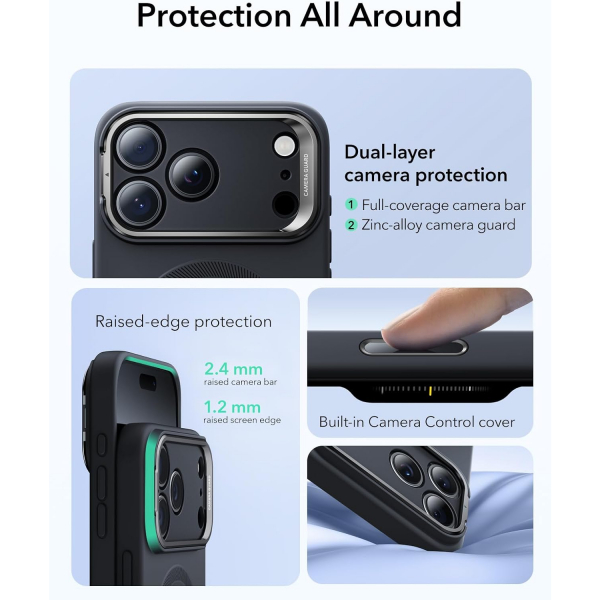 ESR Apple iPhone 17 Pro Max Cloud Klf -Black