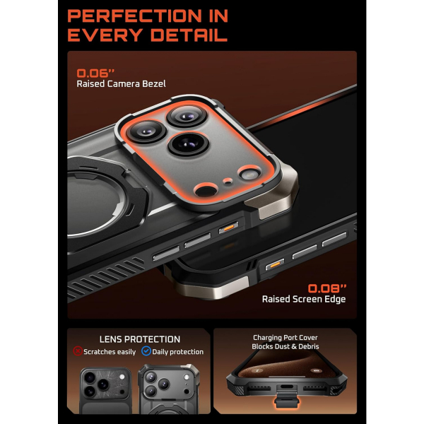 SUPCASE Apple iPhone 17 Pro Max UB Grip Rugged Klf-Black