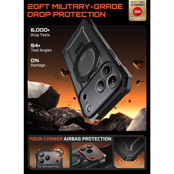 SUPCASE Apple iPhone 17 Pro Max UB Grip Rugged Klf-Black