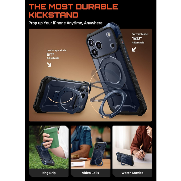 SUPCASE Apple iPhone 17 Pro Max UB Grip Rugged Klf-Azure