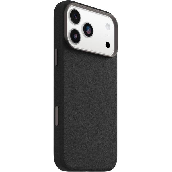 OtterBox iPhone 17 Pro Symmetry Cactus Deri Klf -Noir Ash Black