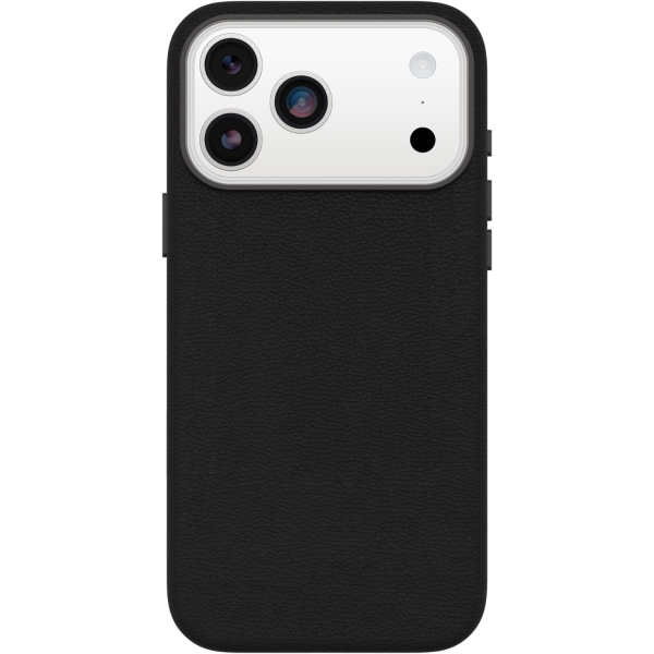 OtterBox iPhone 17 Pro Symmetry Cactus Deri Klf -Noir Ash Black